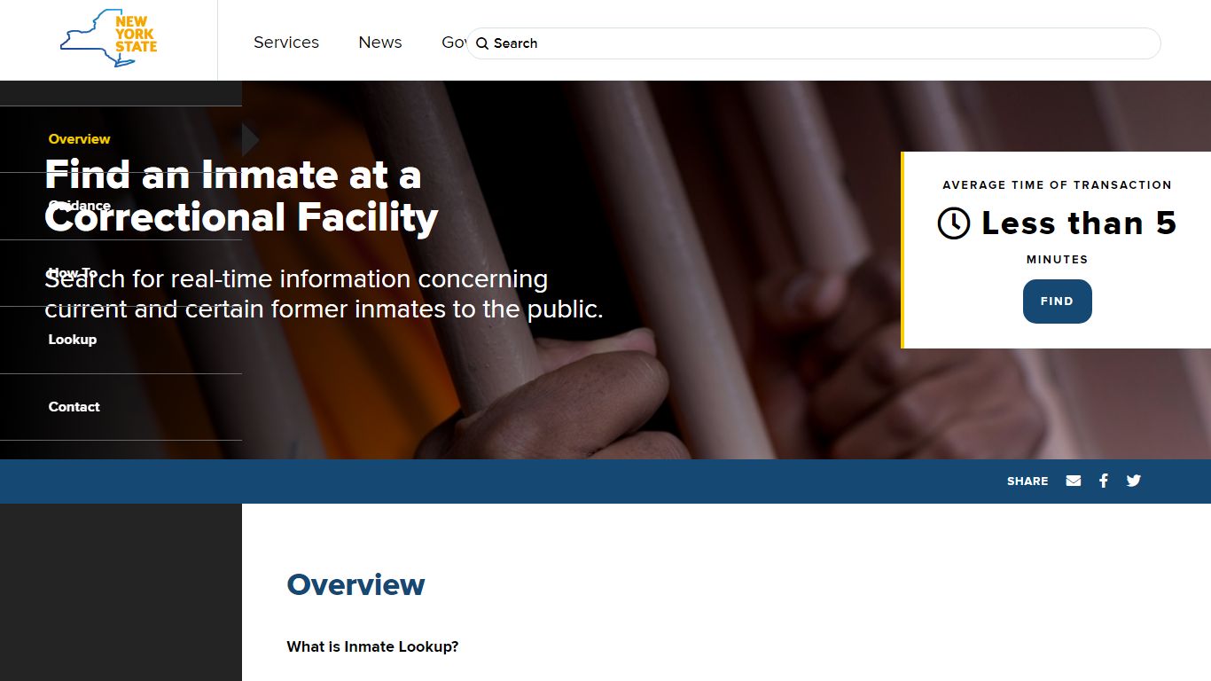 Find an Inmate at a Correctional Facility - The State of New York