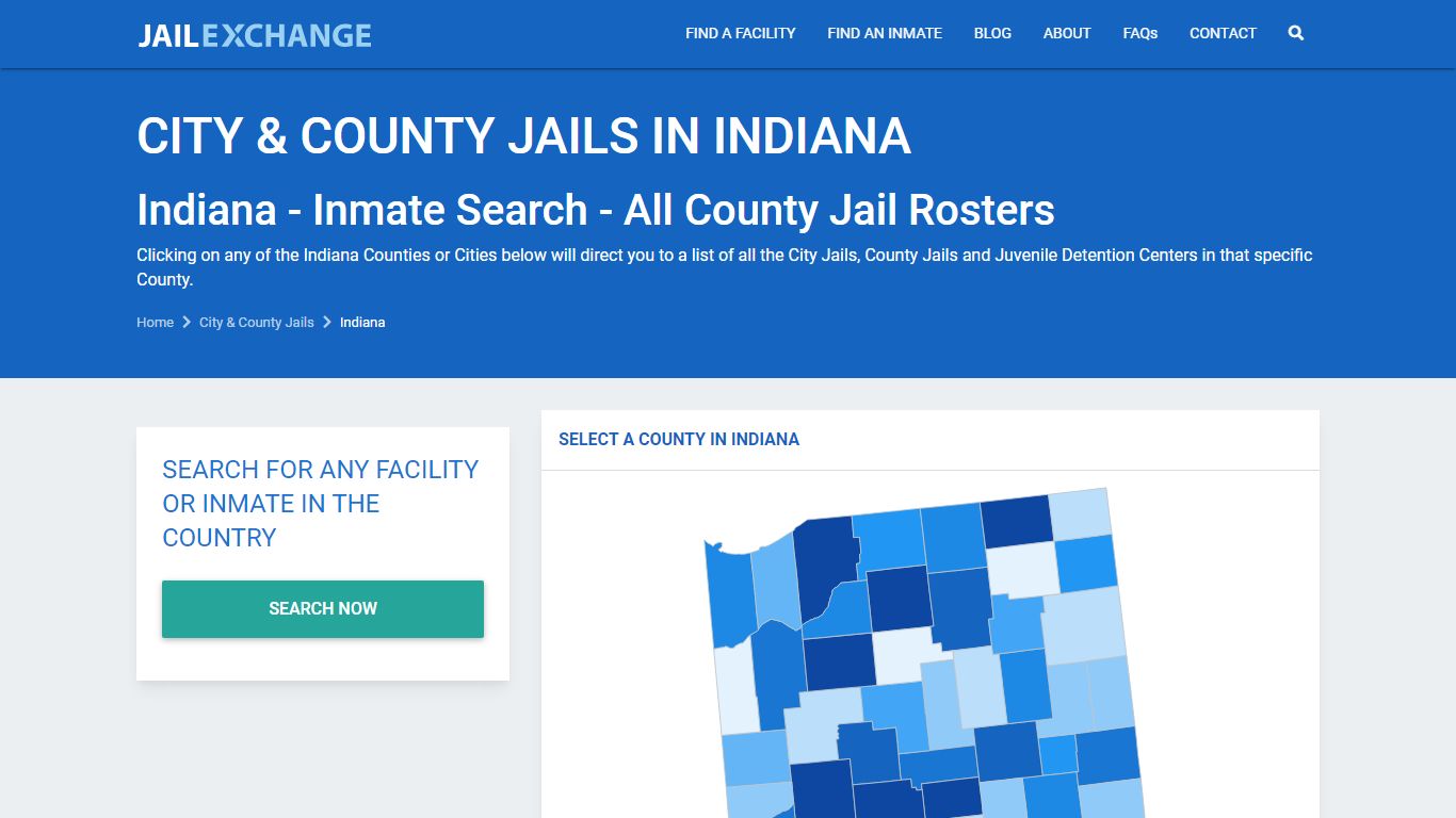 Indiana Inmate Search - All County Jail Rosters | Jail Exchange